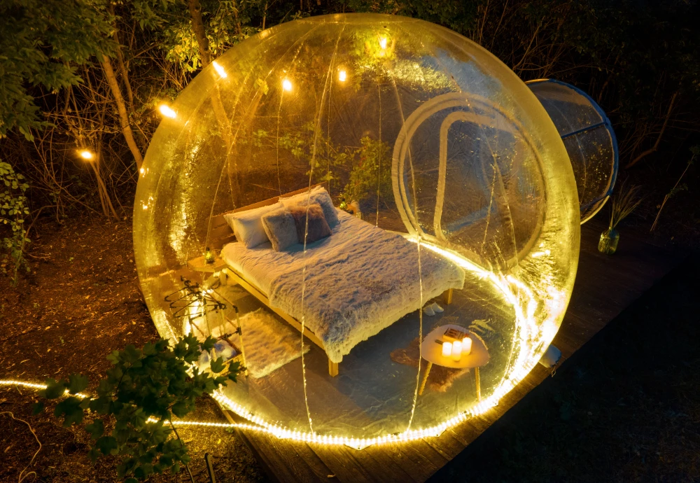 inflatable outdoor bubble tent