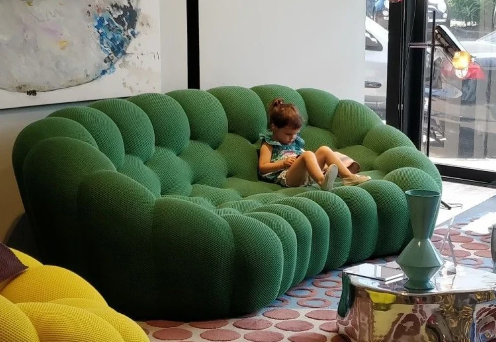 bubble curved 3 4 seat sofa